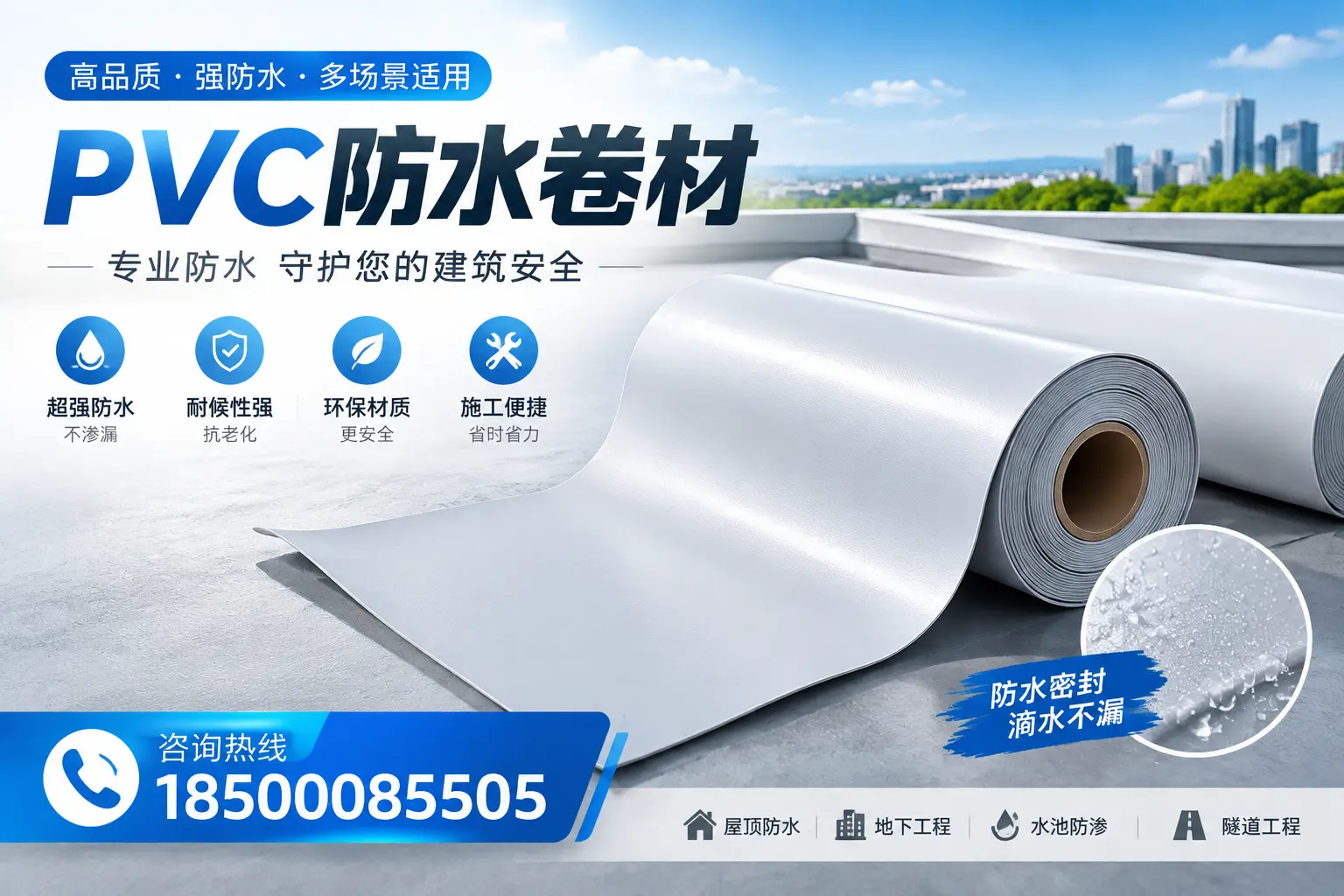 PVC防水卷材的市场竞争分析,广安品牌选择参考